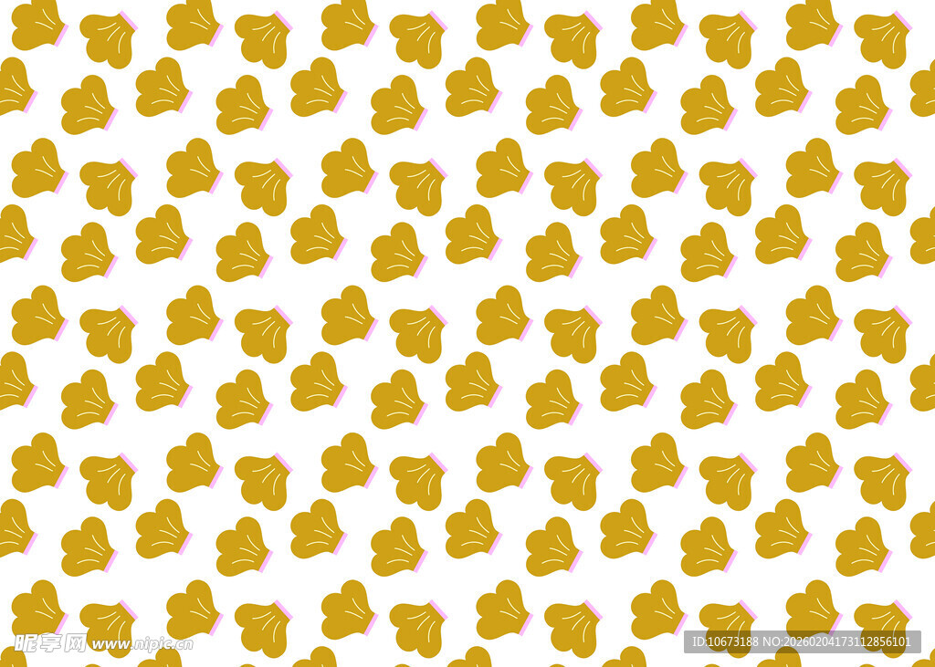 黄色小图案无缝背景图