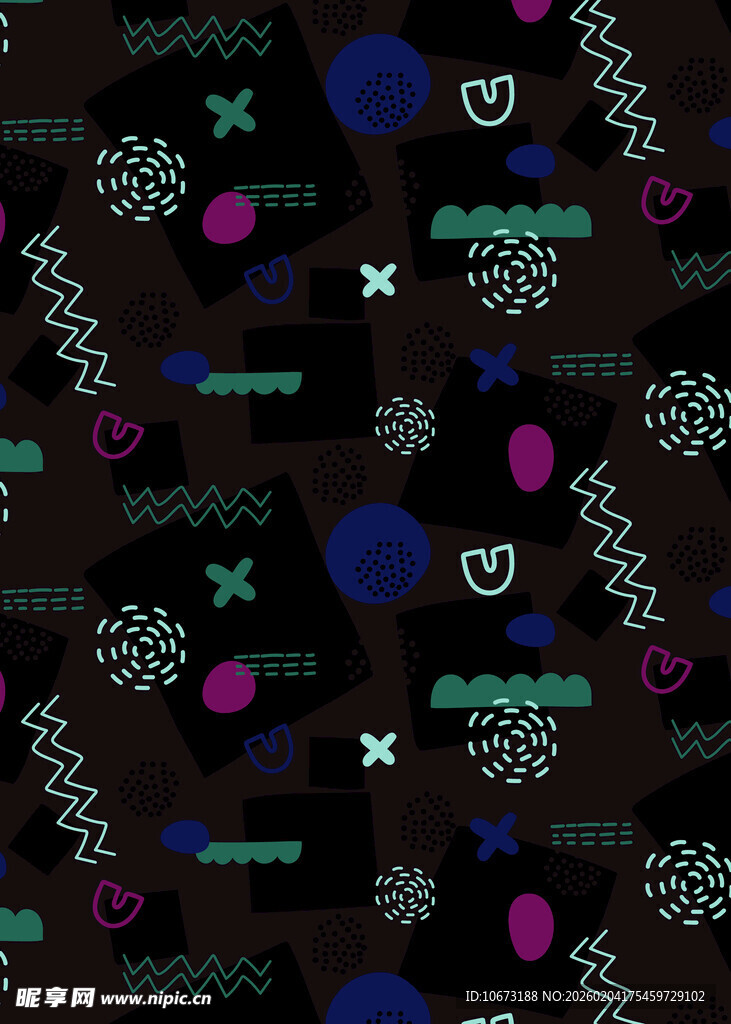 多彩几何图案背景纹理