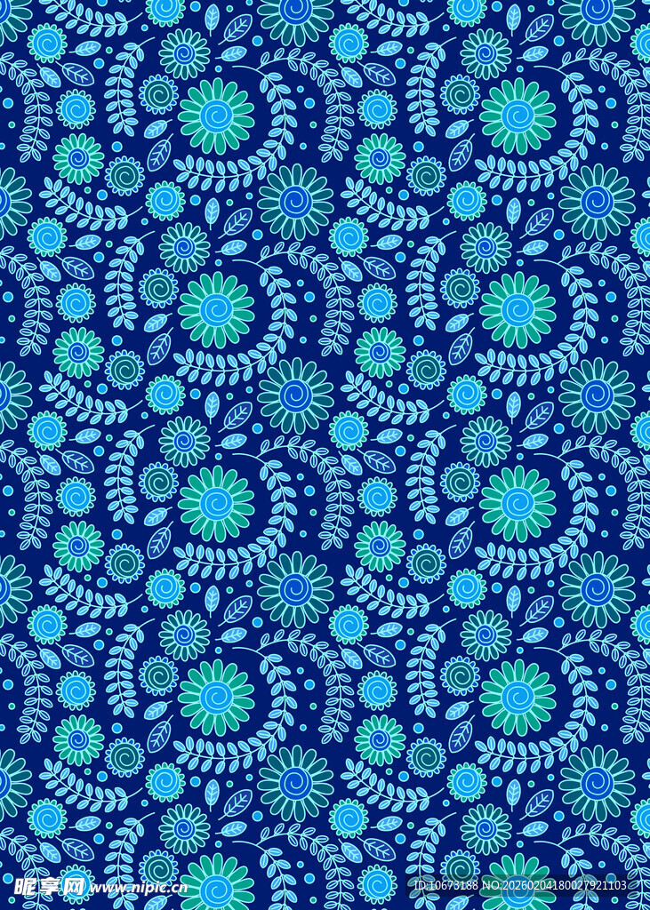 蓝绿相间几何图案纹理