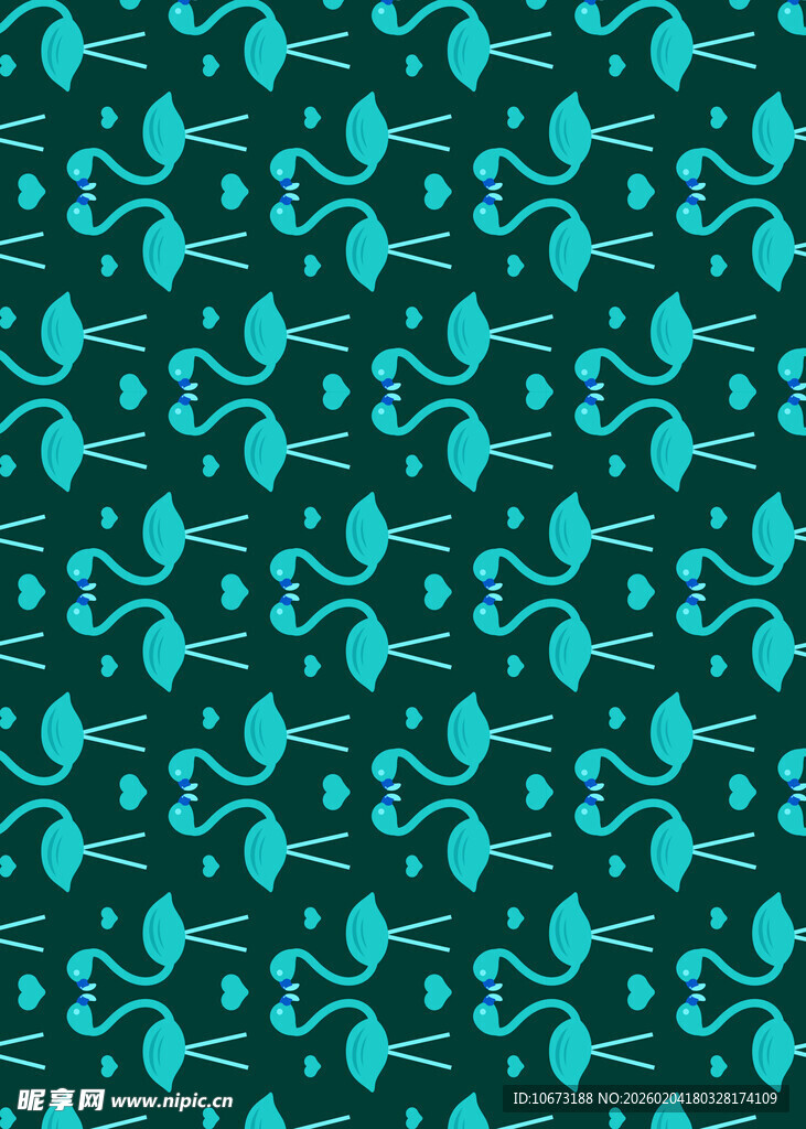 蓝绿交织几何图案纹理