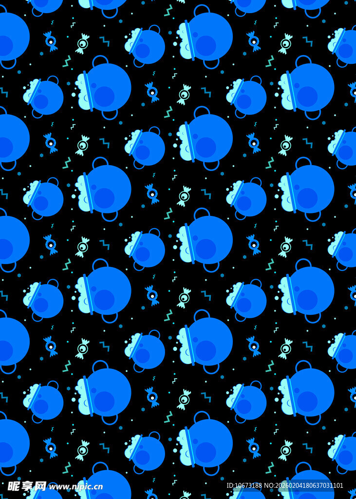 蓝色圆点图案纹理背景