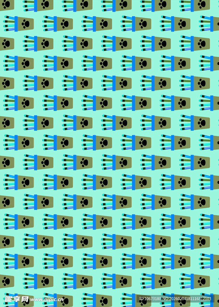 蓝绿相间几何图案纹理