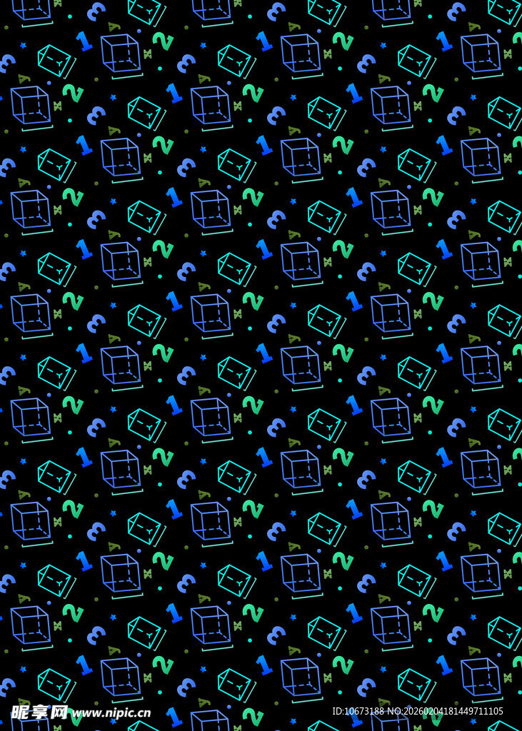 抽象多彩几何图案纹理