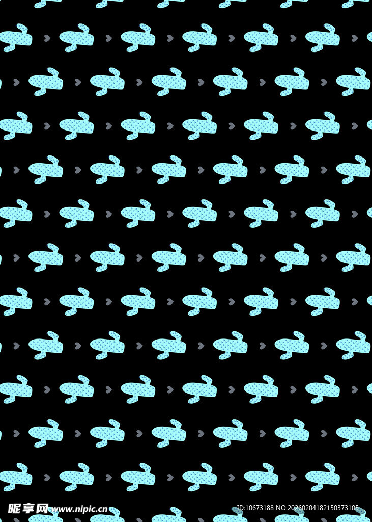 蓝色鲸鱼图案黑色背景