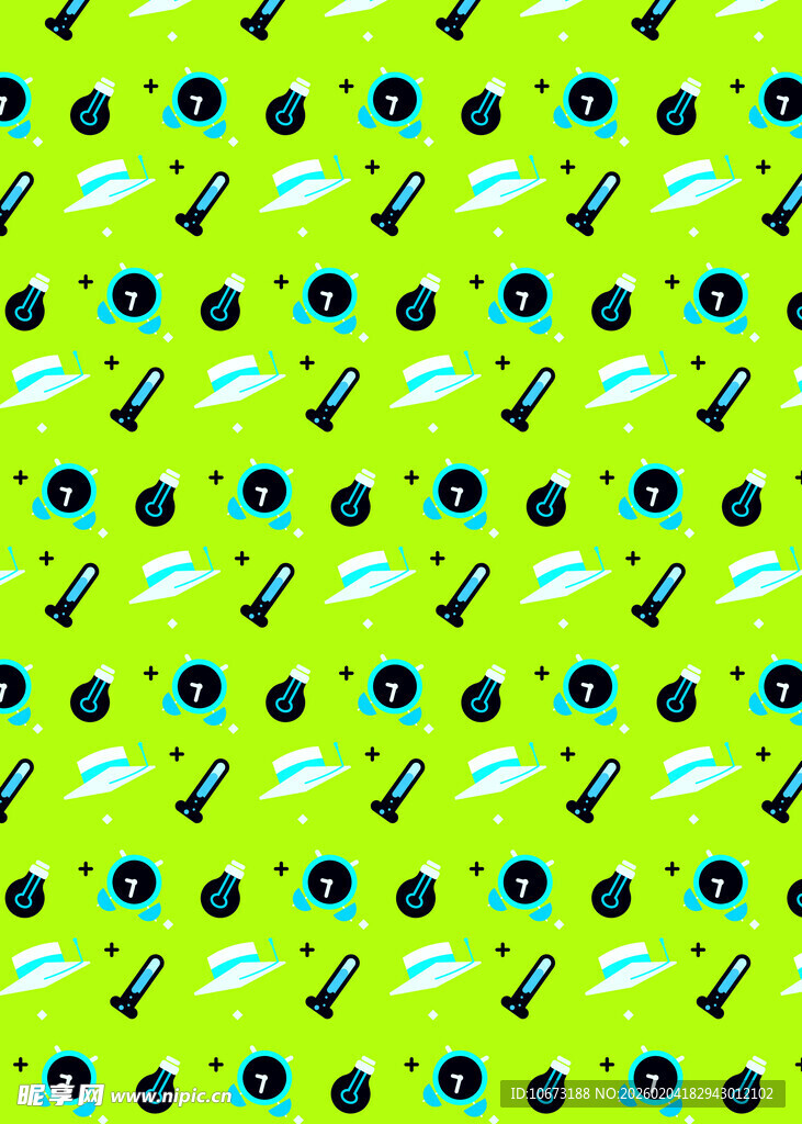 绿色背景的眼睛图案纹理