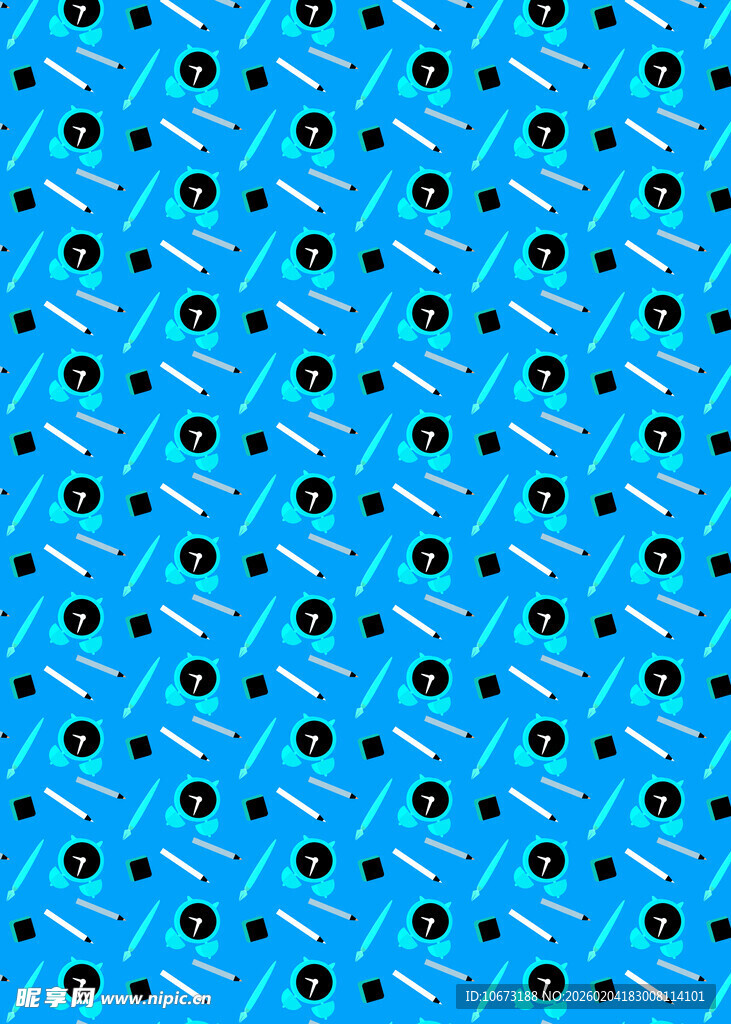 蓝色圆点几何图案背景