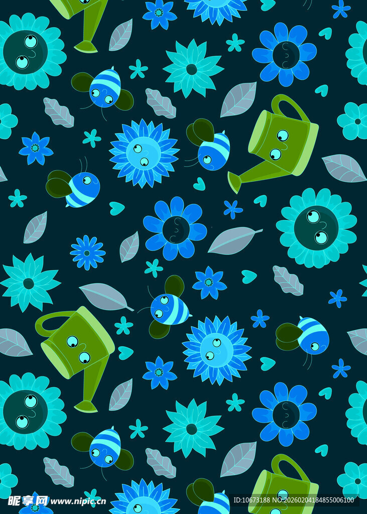 机械风多彩齿轮图案背景