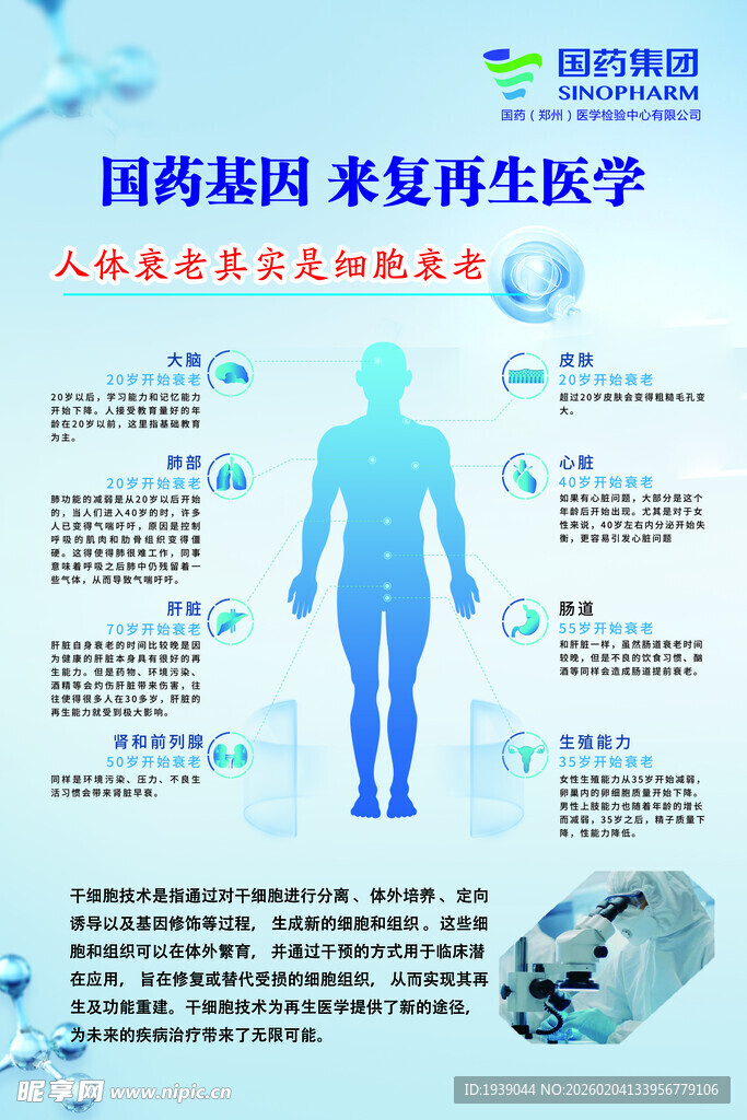 国海基因再生医学介绍海报