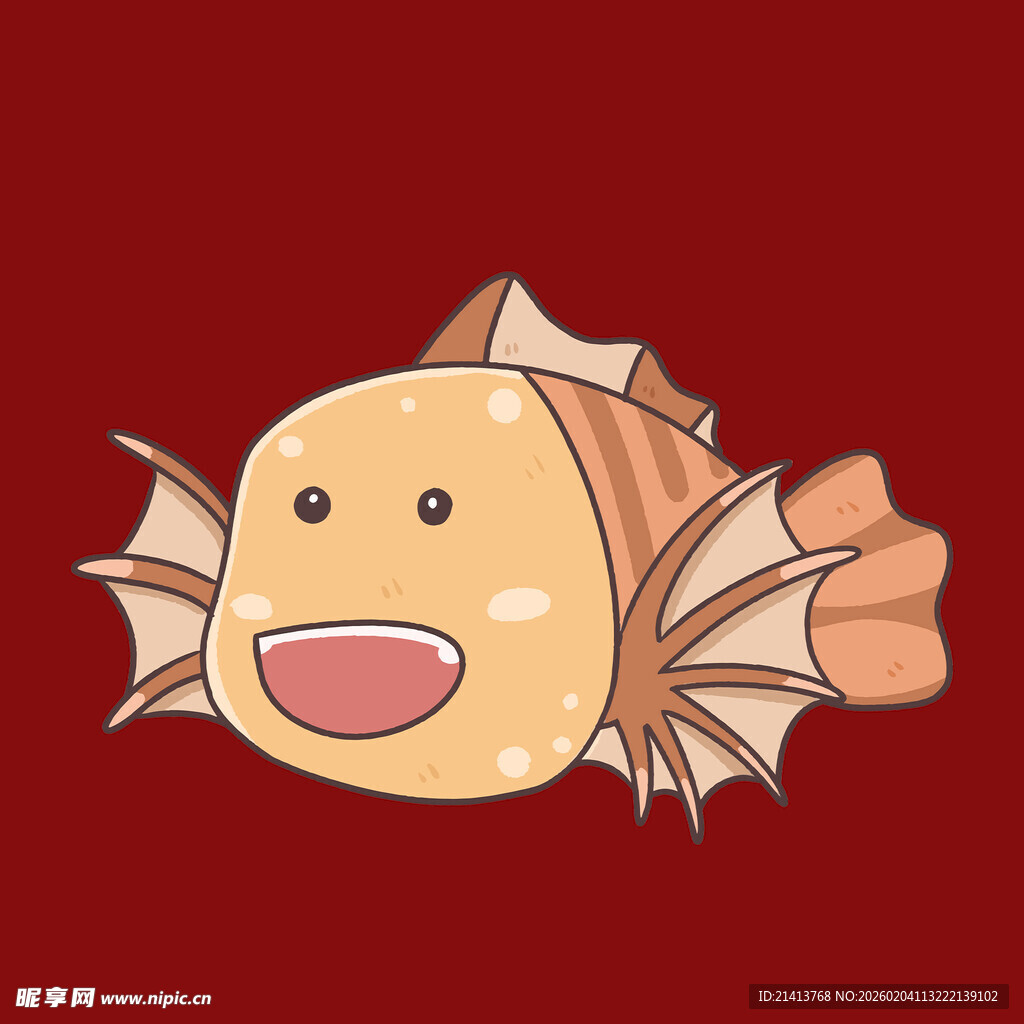 可爱卡通小鱼形象设计