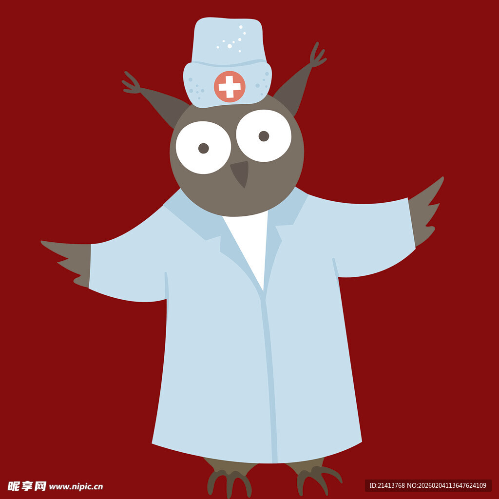 猫头鹰医生形象