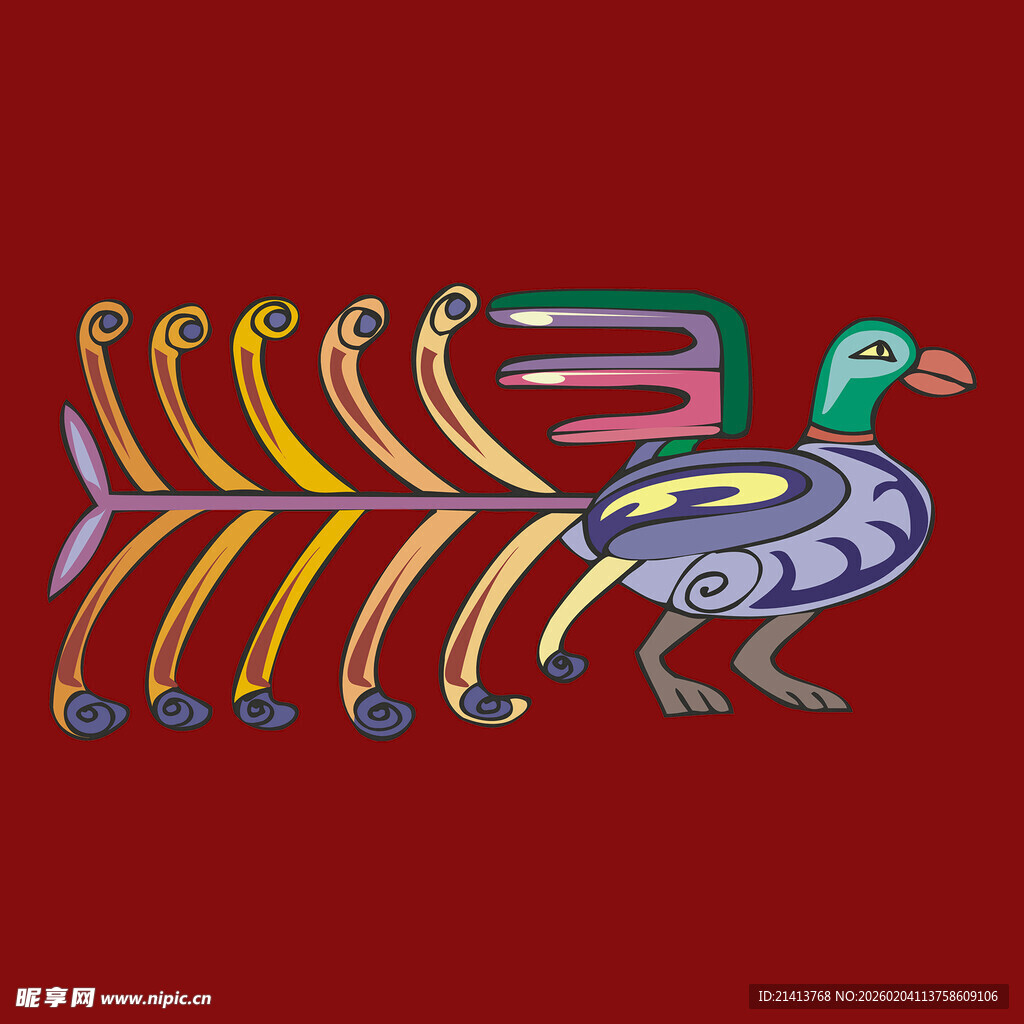 传统凤凰图案设计