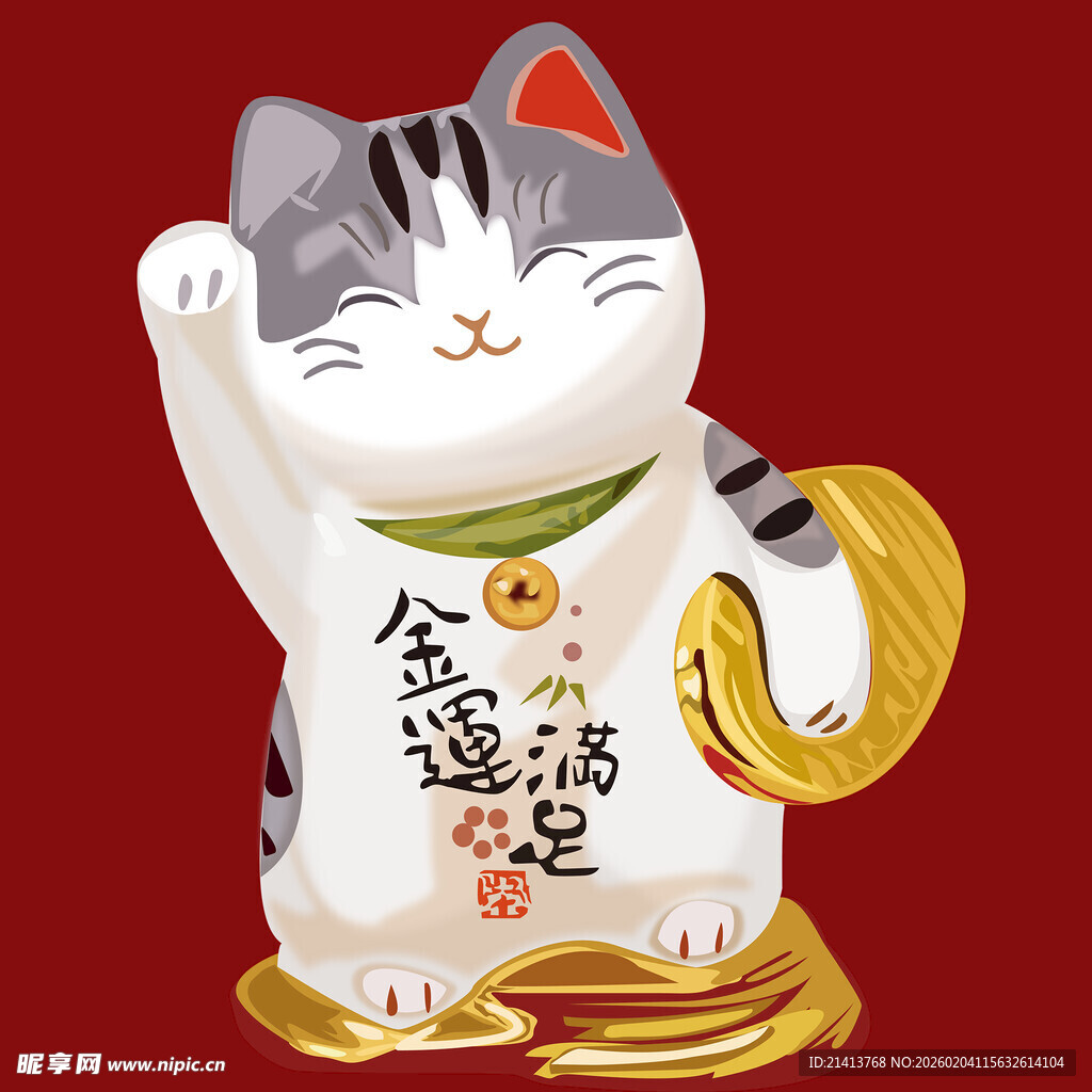 招财猫摆件带来好运