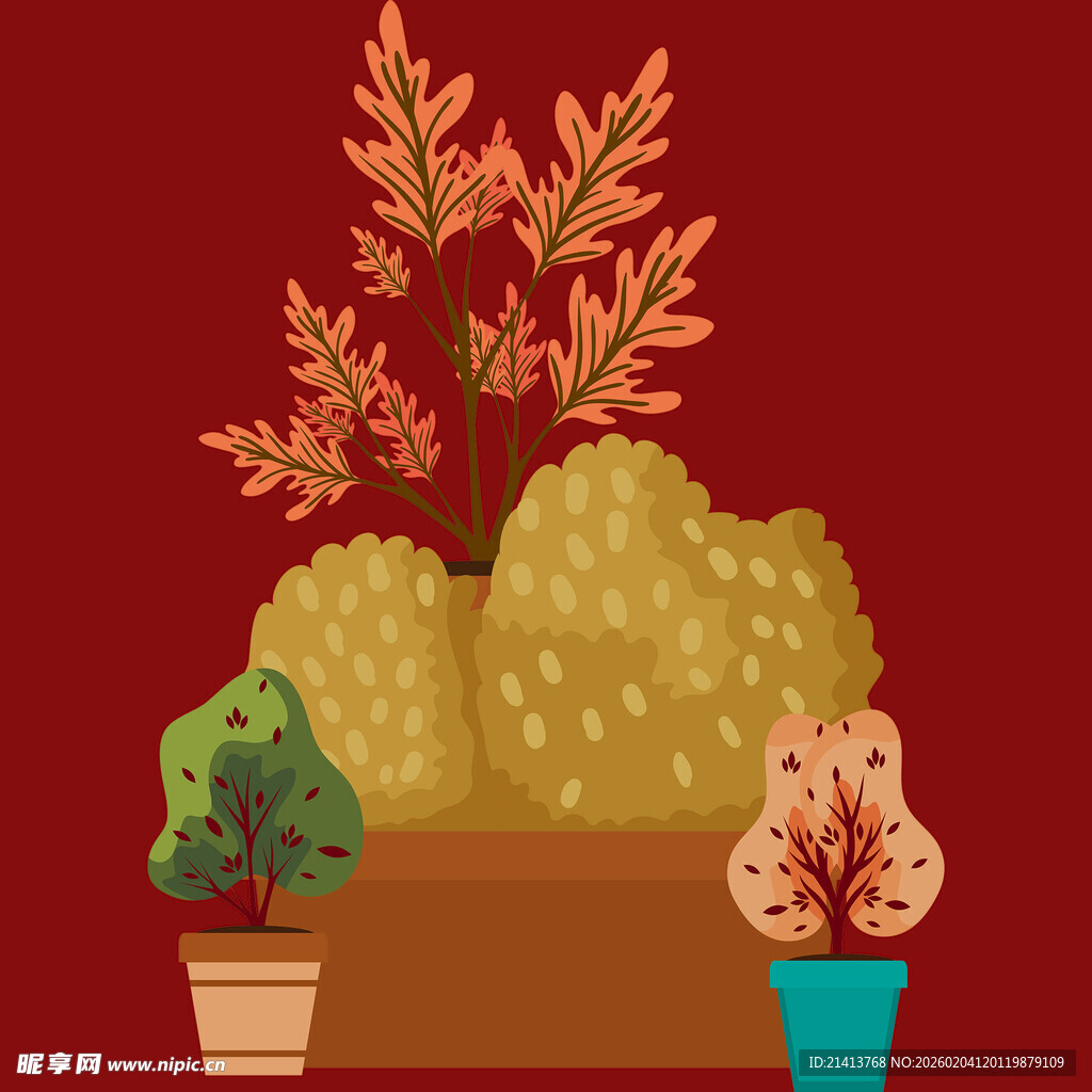 室内盆栽植物组合景观