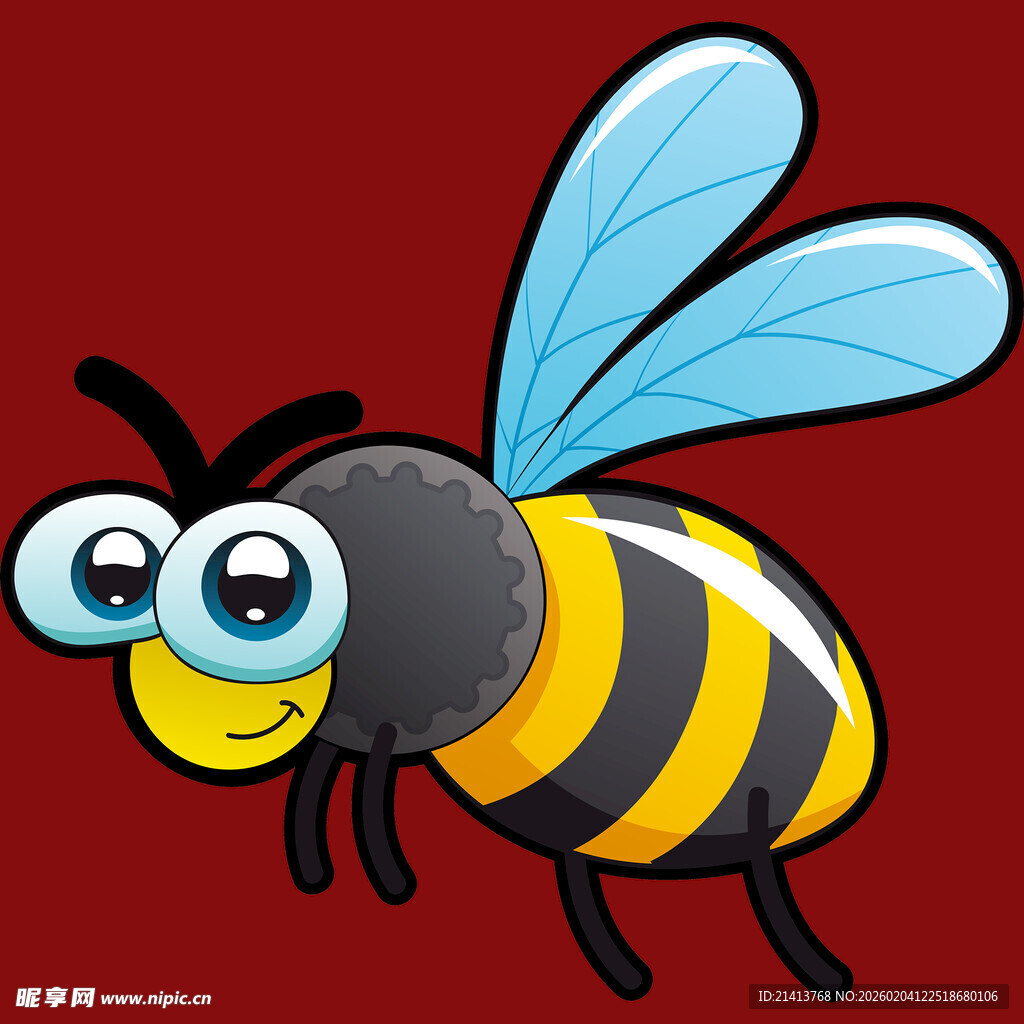 可爱卡通蜜蜂形象