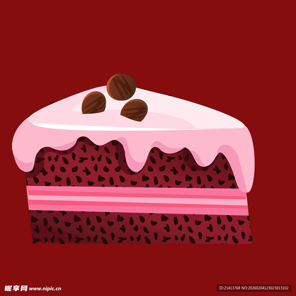 美味草莓巧克力蛋糕