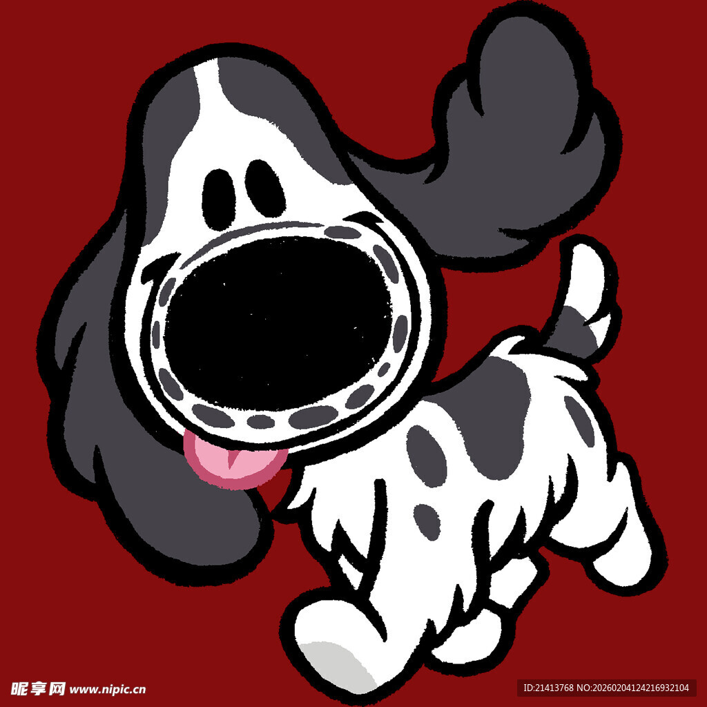 卡通斑点狗形象