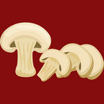 新鲜平菇切片展示