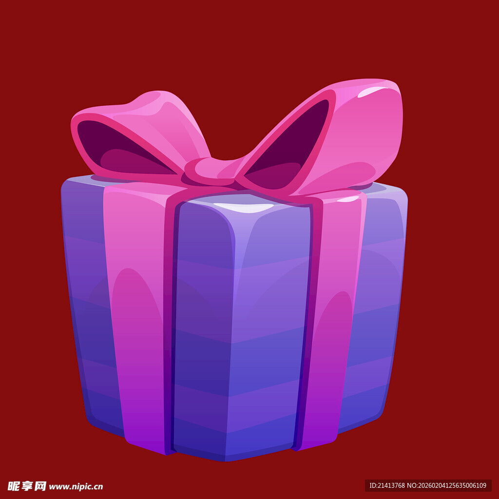 紫色精美礼品盒