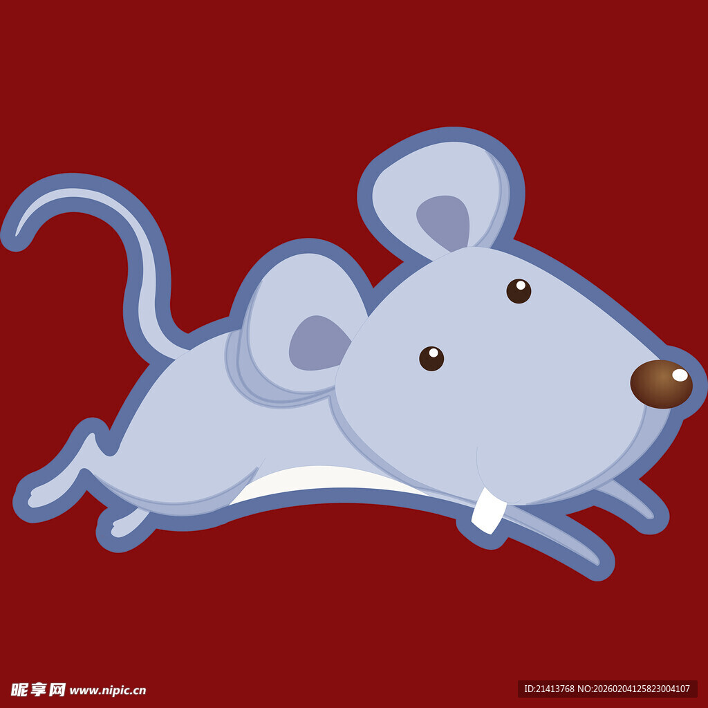 跳跃的卡通小老鼠