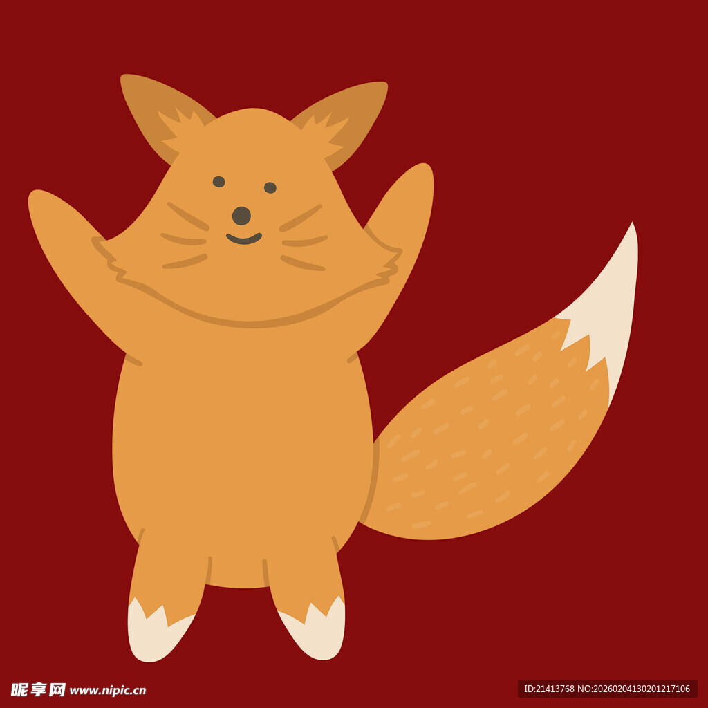 可爱狐狸卡通形象