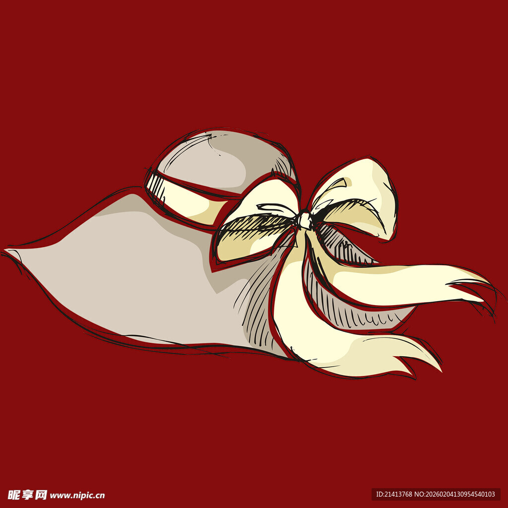 时尚遮阳帽配精美蝴蝶结