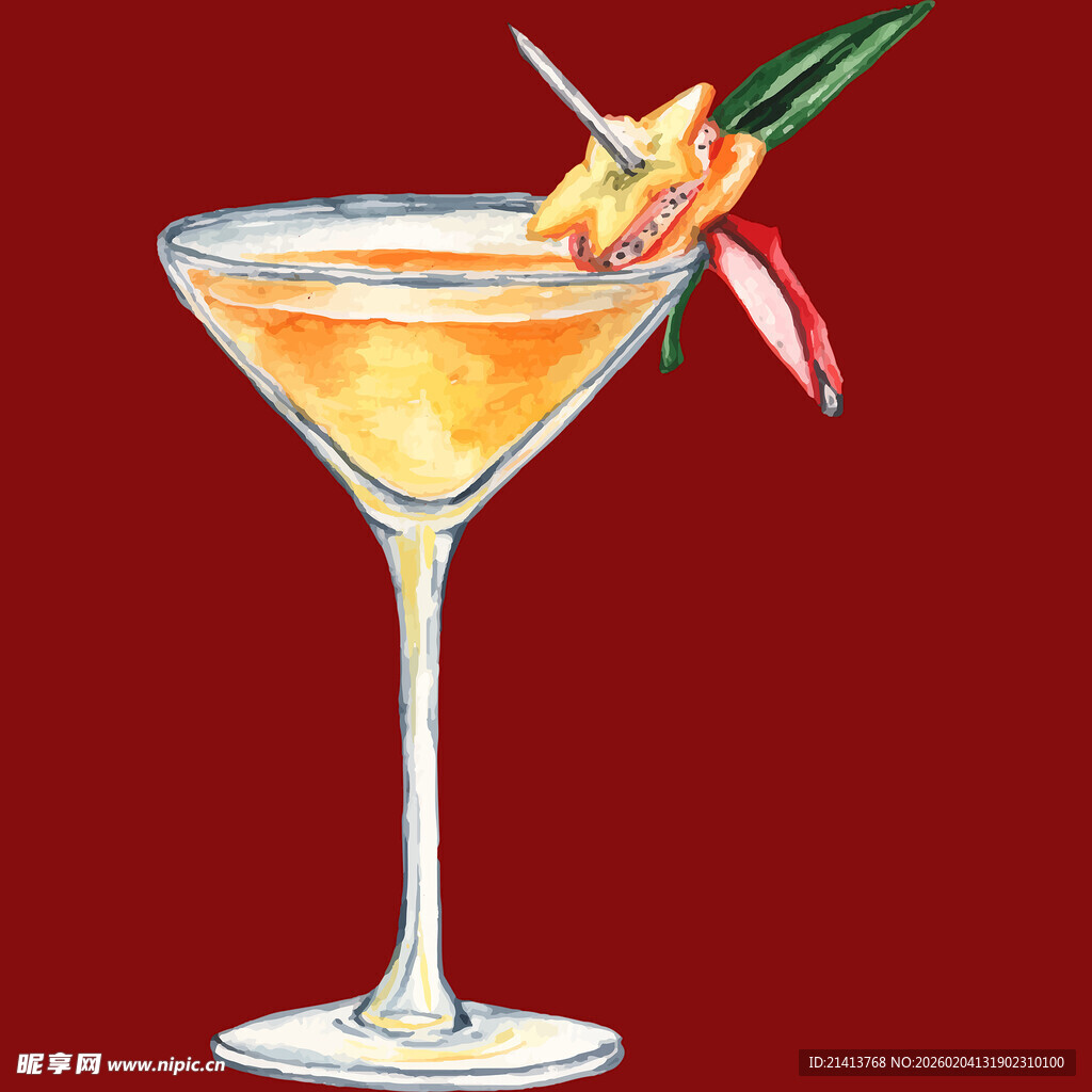 精致马天尼鸡尾酒