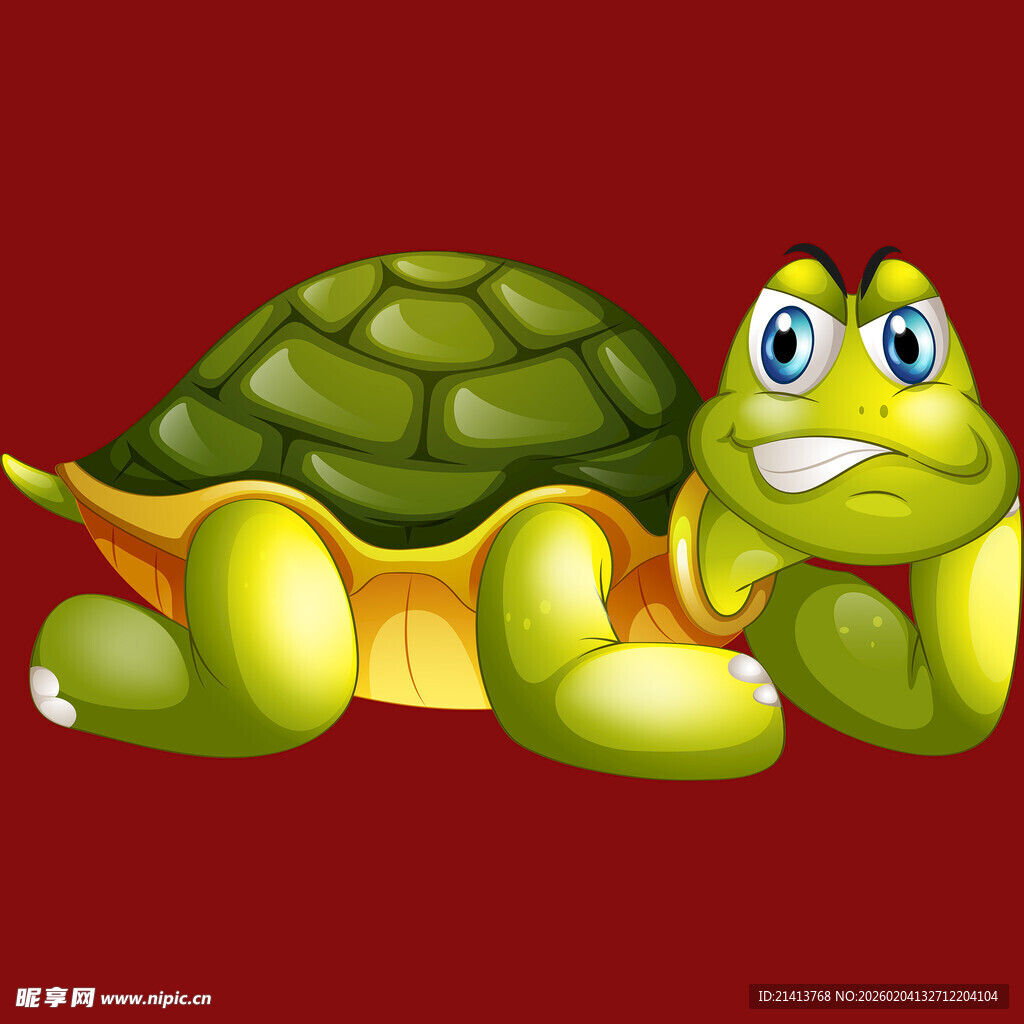 愤怒的卡通乌龟