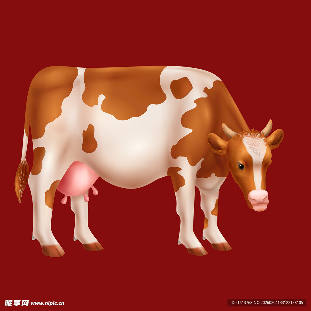 奶牛插画