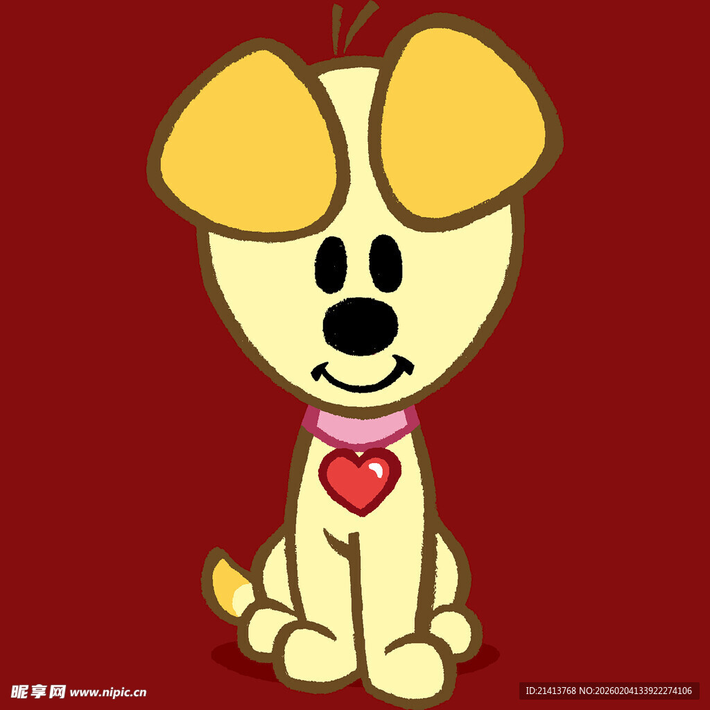 可爱小狗卡通形象