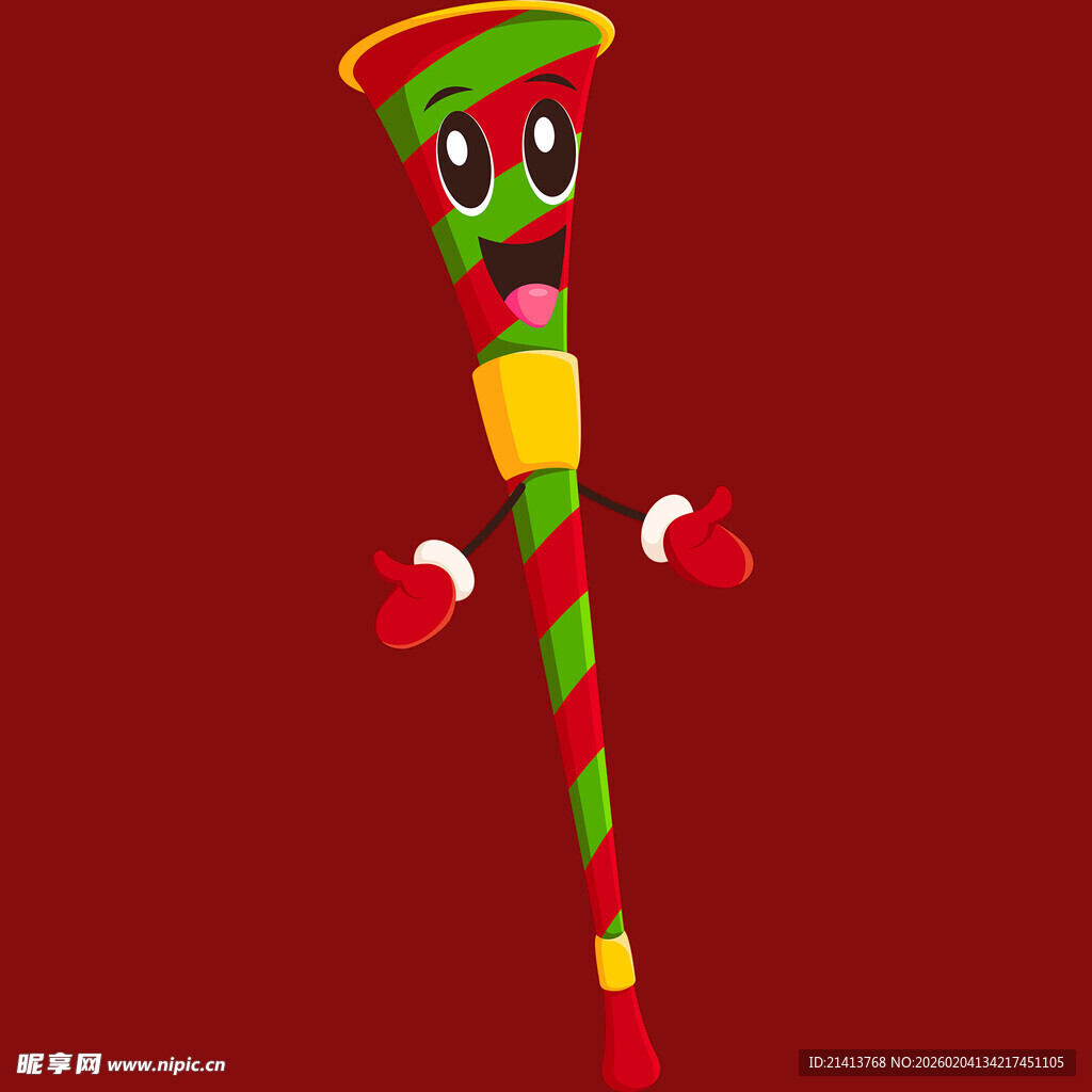 彩色卡通魔法棒形象