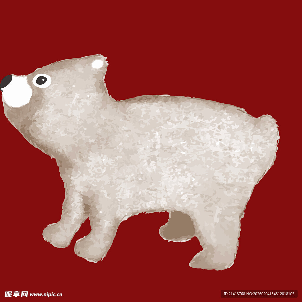 白色北极熊玩偶