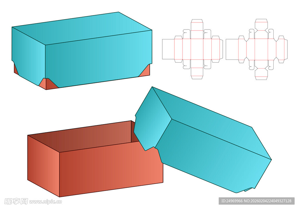 纸盒设计模型展示