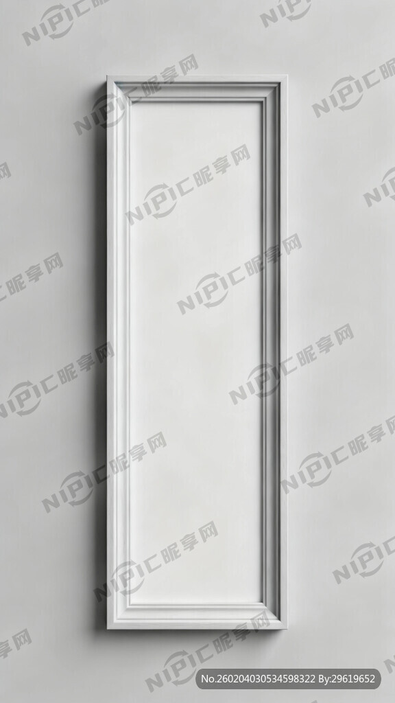 现代竖版相框 中间留白