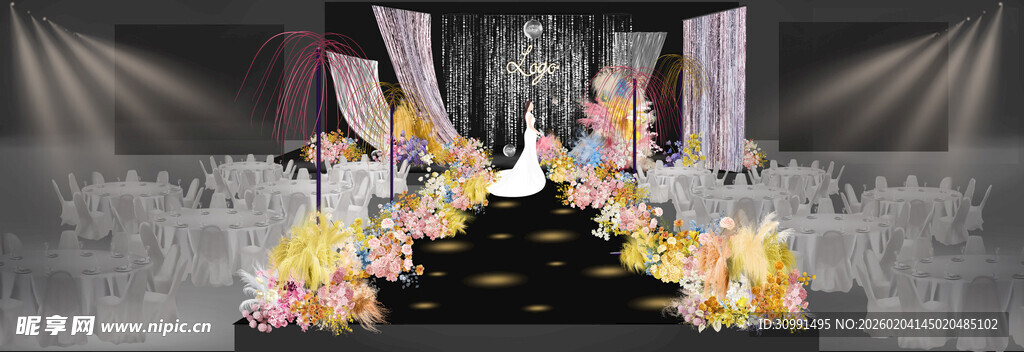 浪漫婚礼现场布置