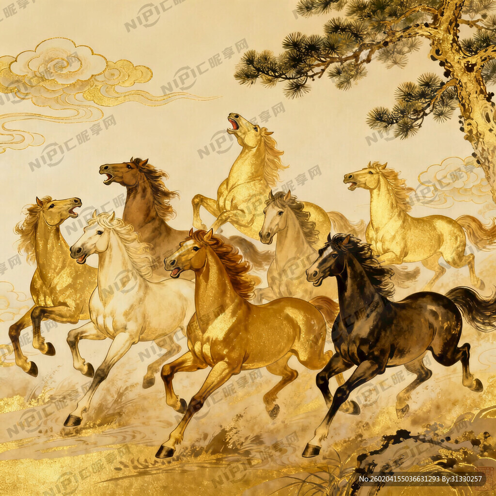 马到成功 8匹马