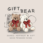 可爱礼品熊玩偶展示