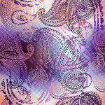 梦幻佩斯利花纹图案