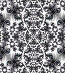 黑白对称花纹图案设计