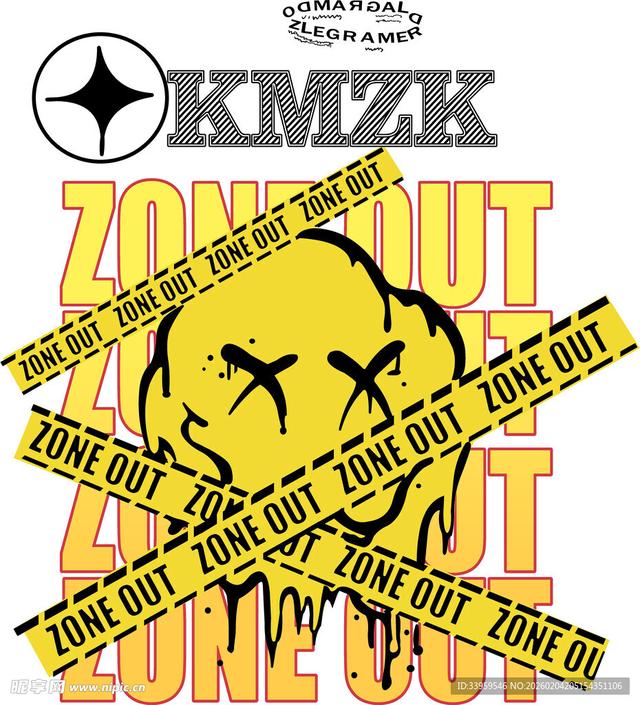 骷髅警示图案设计素材