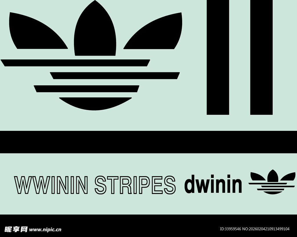阿迪达斯经典标志图案
