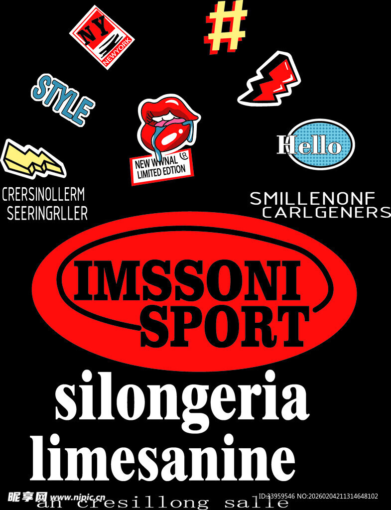 伊莫索尼运动品牌标志集合