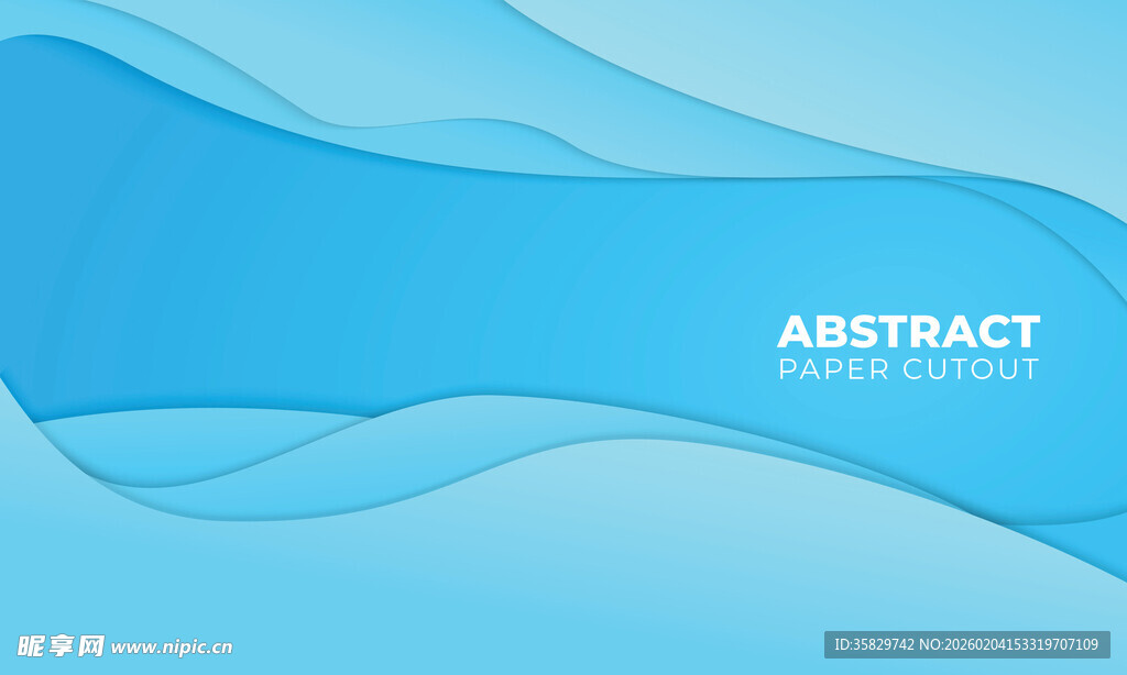 蓝色波浪背背景