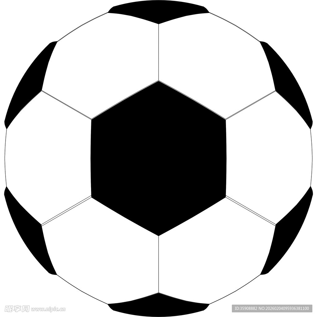 经典黑白足球图案