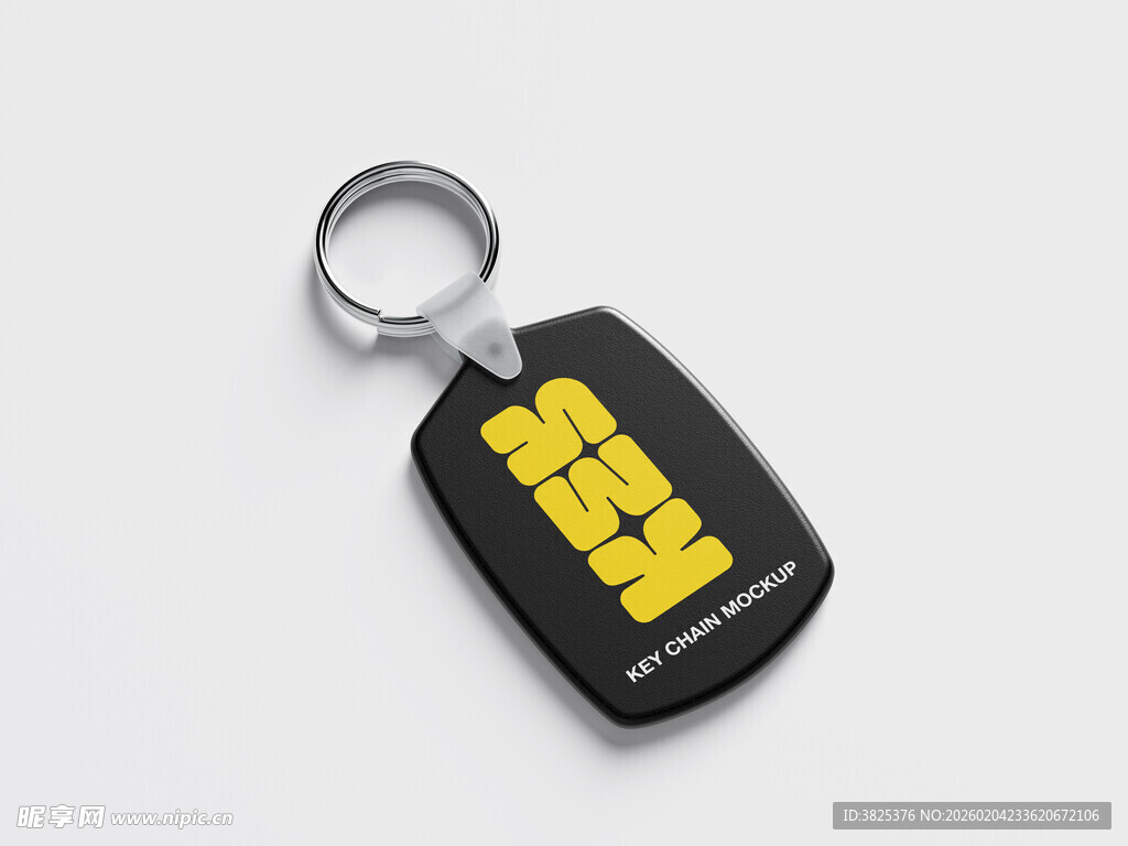 黑色挂件钥匙扣展示样机