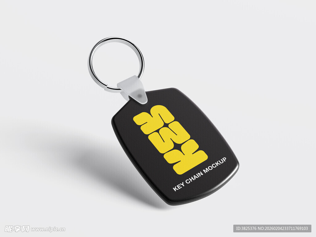黑色挂件钥匙扣展示样机