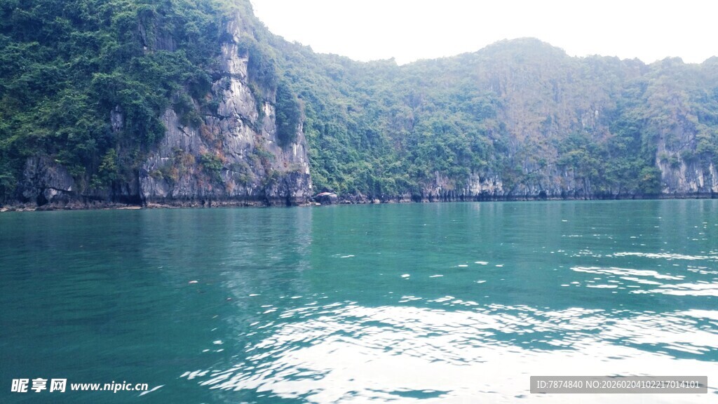 越南美丽的山水湖景风光