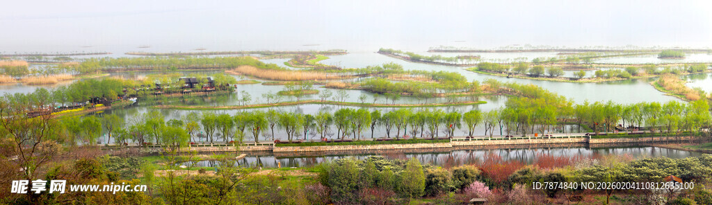 美丽田园风光俯瞰图