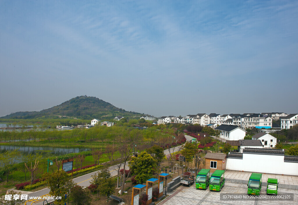 乡村田园风光全景图