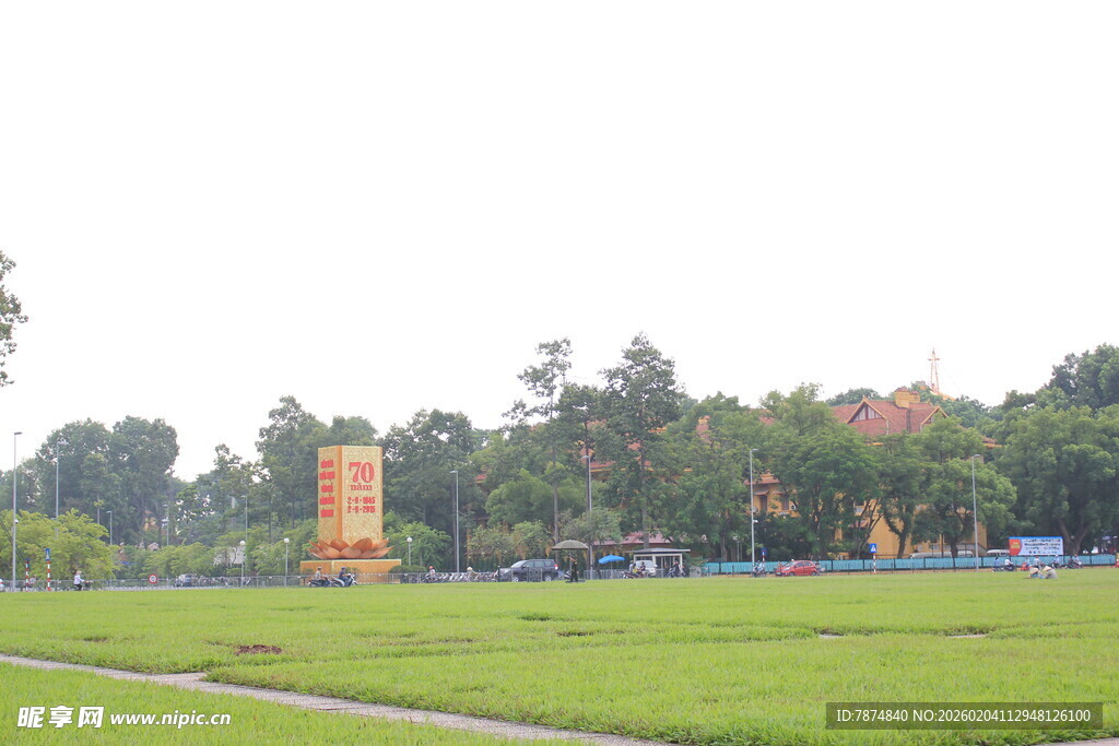 越南绿意盎然的户外风景