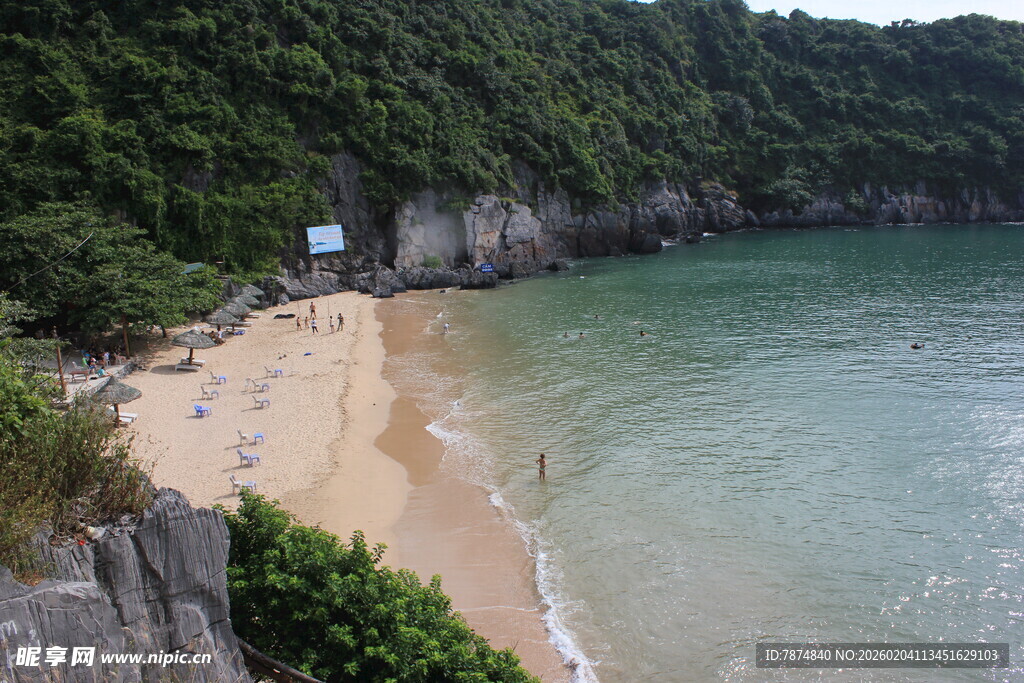 越南美丽海滨沙滩风景